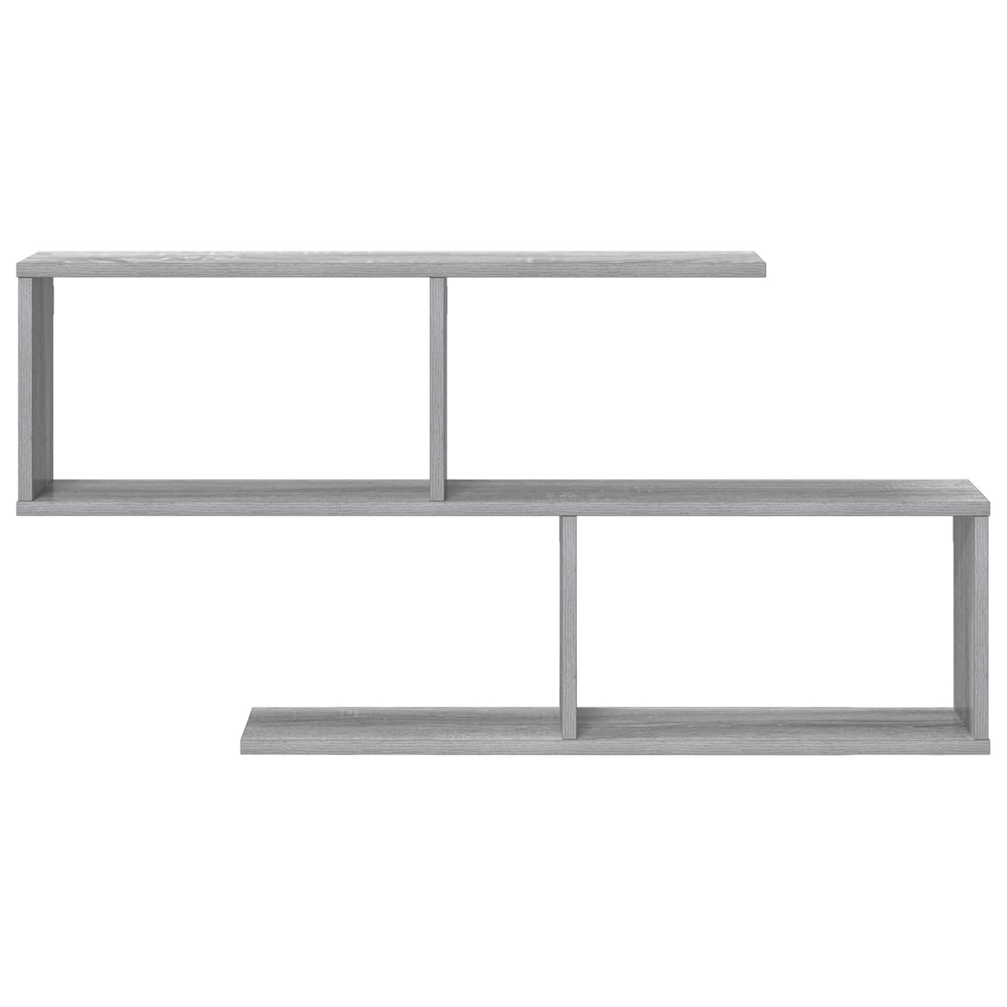 vidaXL Wall Shelf Grey Sonoma 100 x 12 x 50.5 cm Engineered Wood