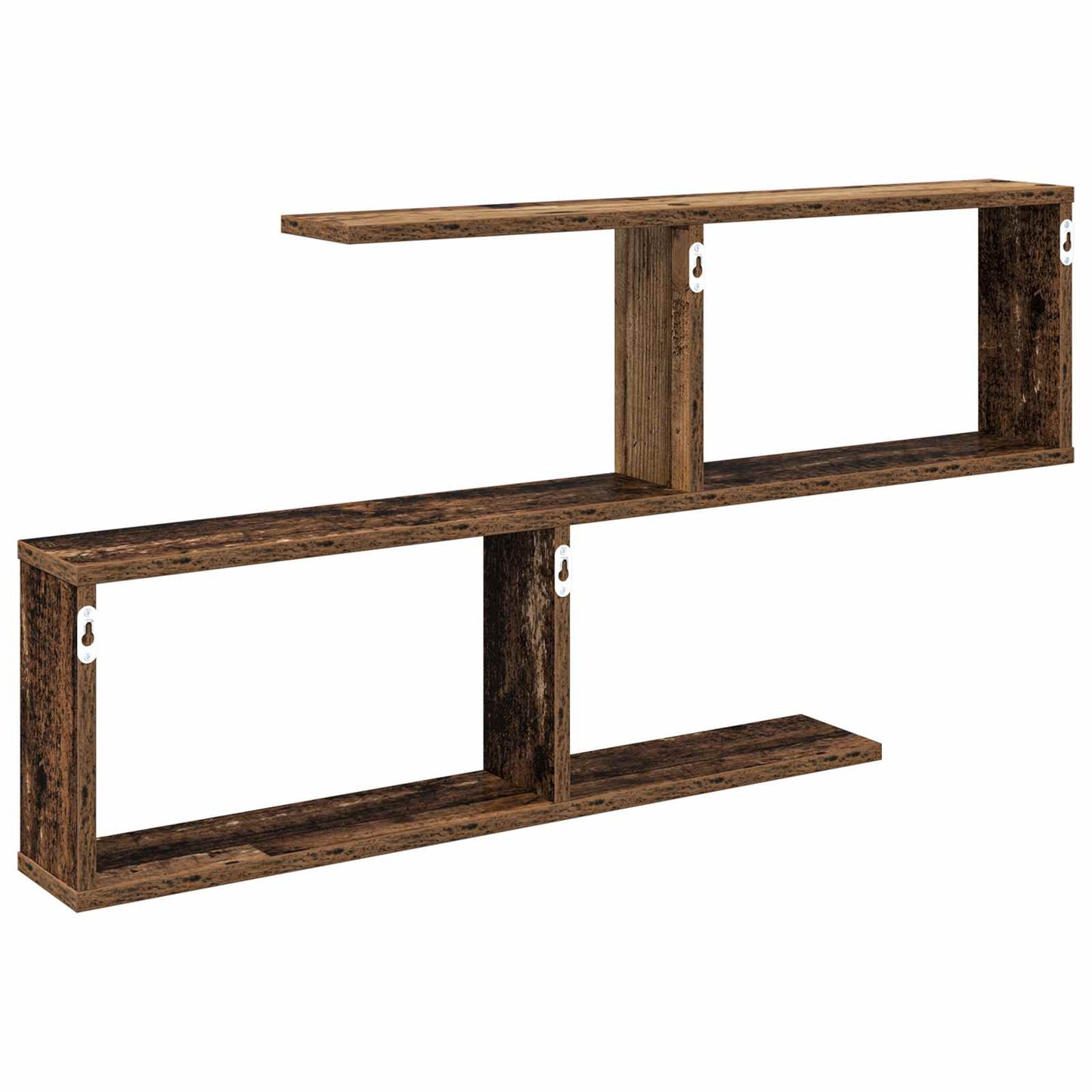 vidaXL Wall Shelf Old Wood 100 x 12 x 50.5 cm Engineered Wood