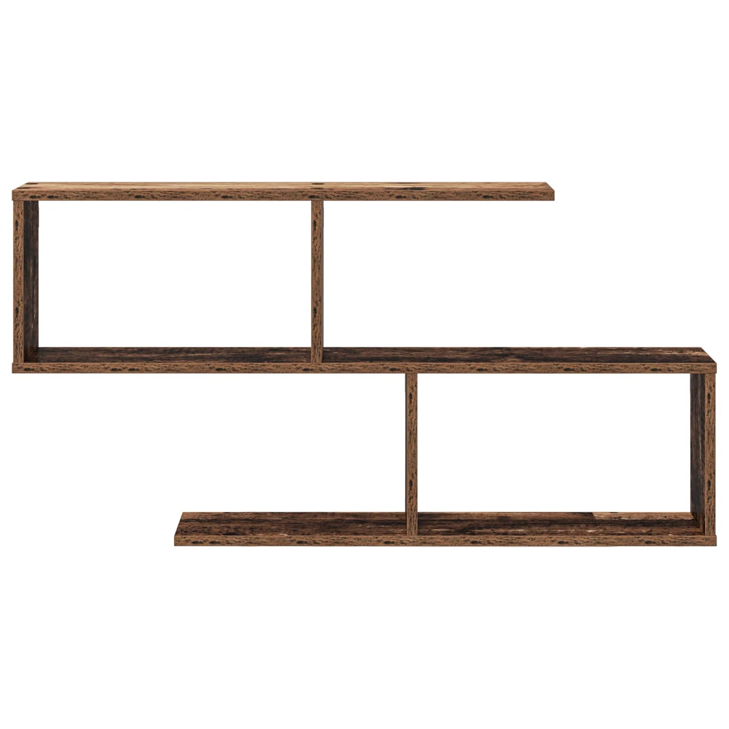 vidaXL Wall Shelf Old Wood 100 x 12 x 50.5 cm Engineered Wood