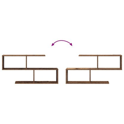 vidaXL Wall Shelf Old Wood 100 x 12 x 50.5 cm Engineered Wood