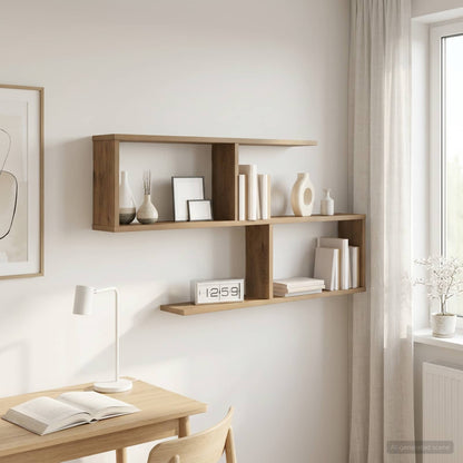 vidaXL Wall Shelf Artisan Oak 100 x 12 x 50.5 cm Engineered Wood