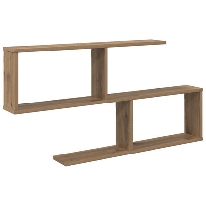 vidaXL Wall Shelf Artisan Oak 100 x 12 x 50.5 cm Engineered Wood