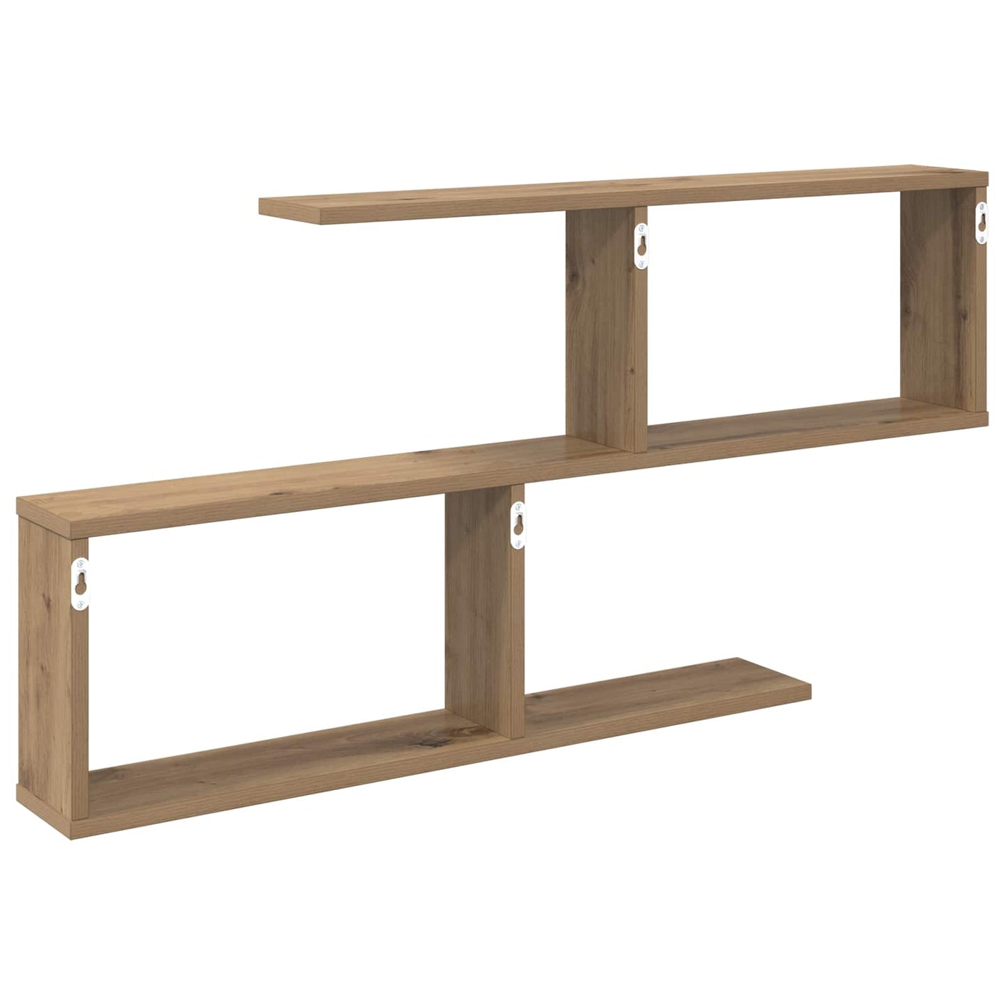 vidaXL Wall Shelf Artisan Oak 100 x 12 x 50.5 cm Engineered Wood