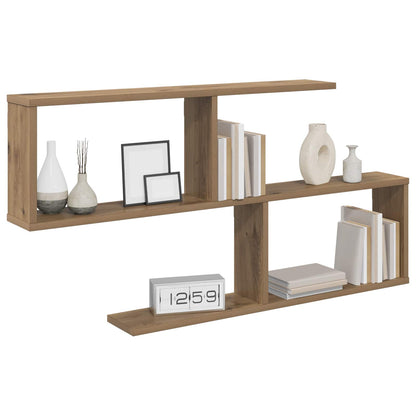 vidaXL Wall Shelf Artisan Oak 100 x 12 x 50.5 cm Engineered Wood