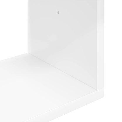 vidaXL Wall Shelf White 80 x 12 x 79.5 cm Engineered Wood