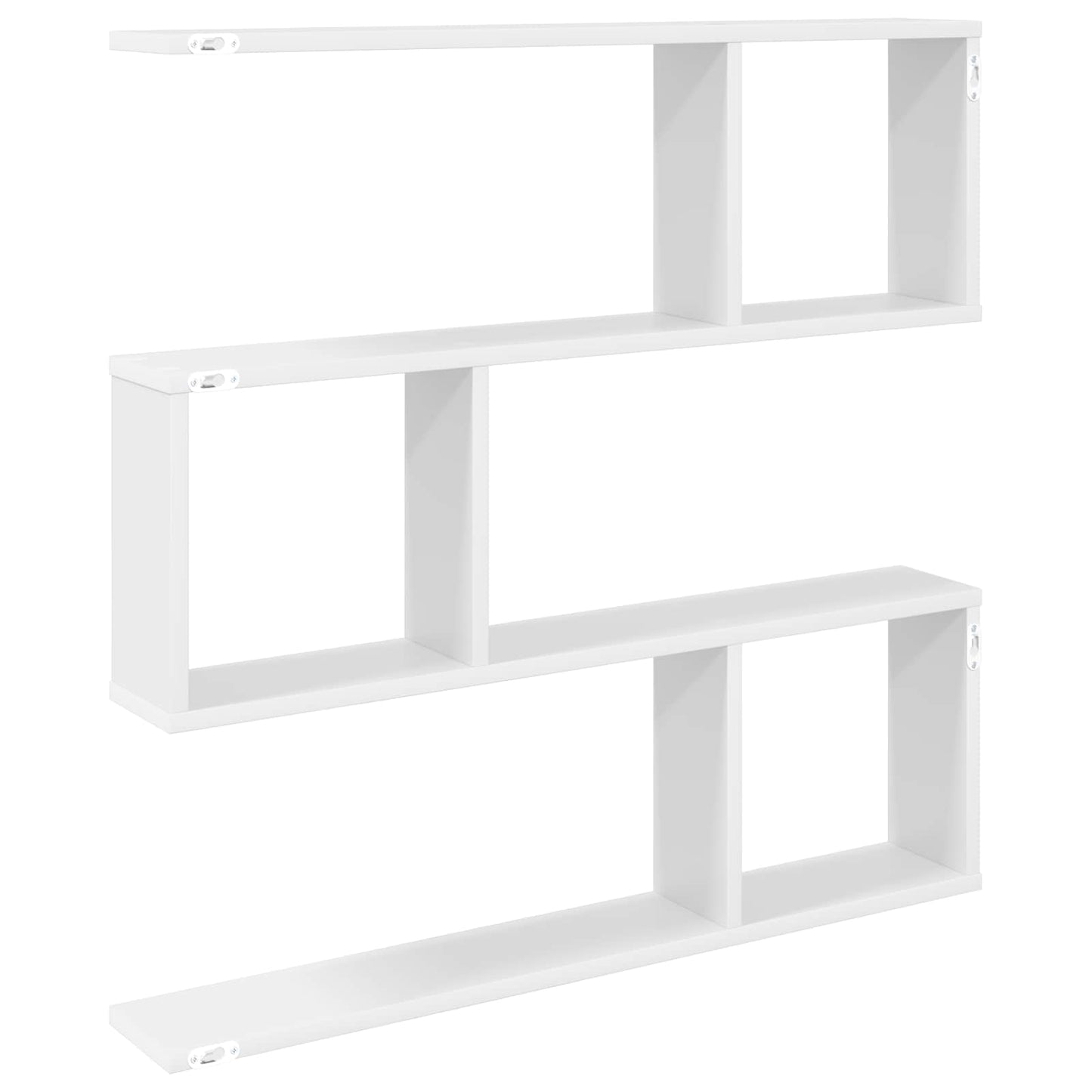 vidaXL Wall Shelf White 80 x 12 x 79.5 cm Engineered Wood