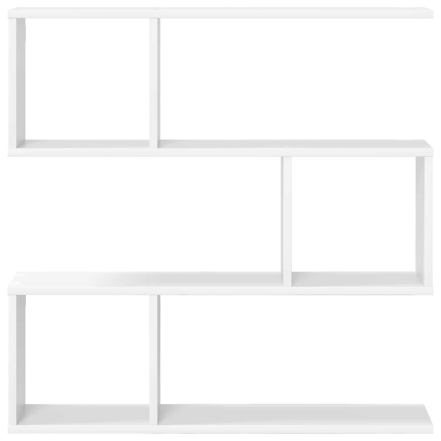 vidaXL Wall Shelf White 80 x 12 x 79.5 cm Engineered Wood