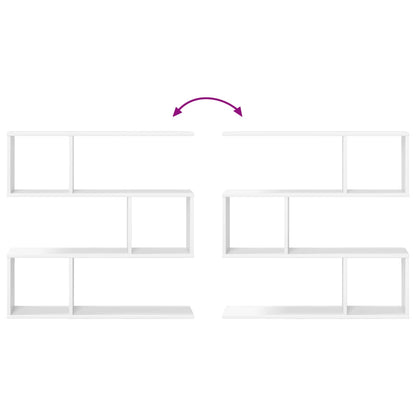 vidaXL Wall Shelf White 80 x 12 x 79.5 cm Engineered Wood