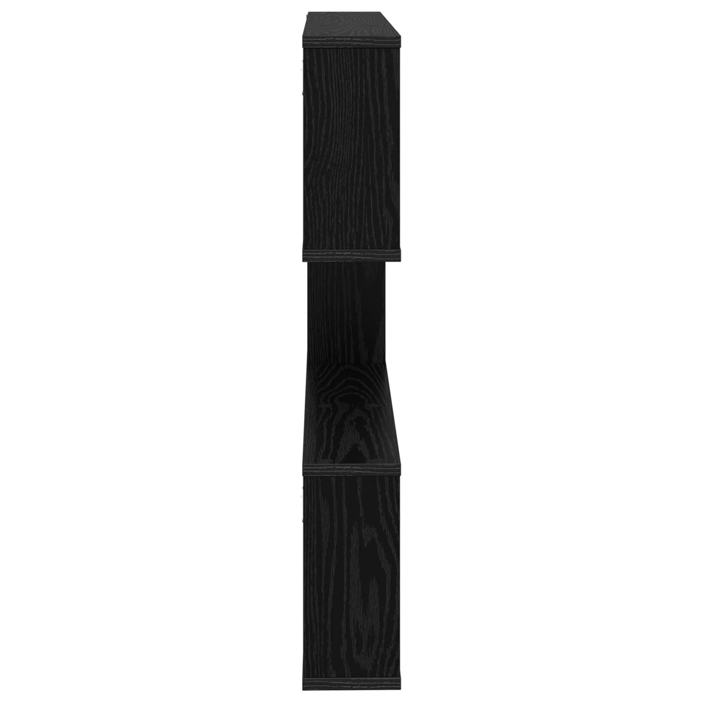 vidaXL Wall Shelf Black Oak 80 x 12 x 79.5 cm Engineered Wood