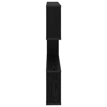 vidaXL Wall Shelf Black Oak 80 x 12 x 79.5 cm Engineered Wood