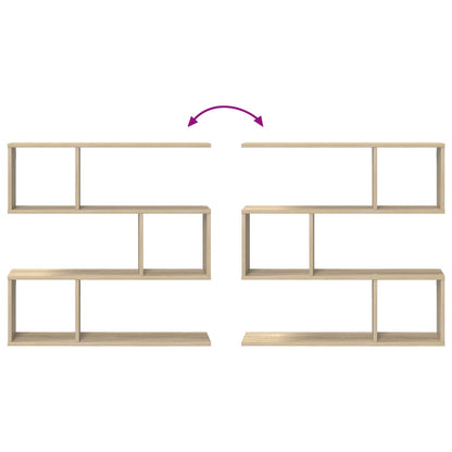vidaXL Wall Shelf Sonoma Oak 80 x 12 x 79.5 cm Engineered Wood