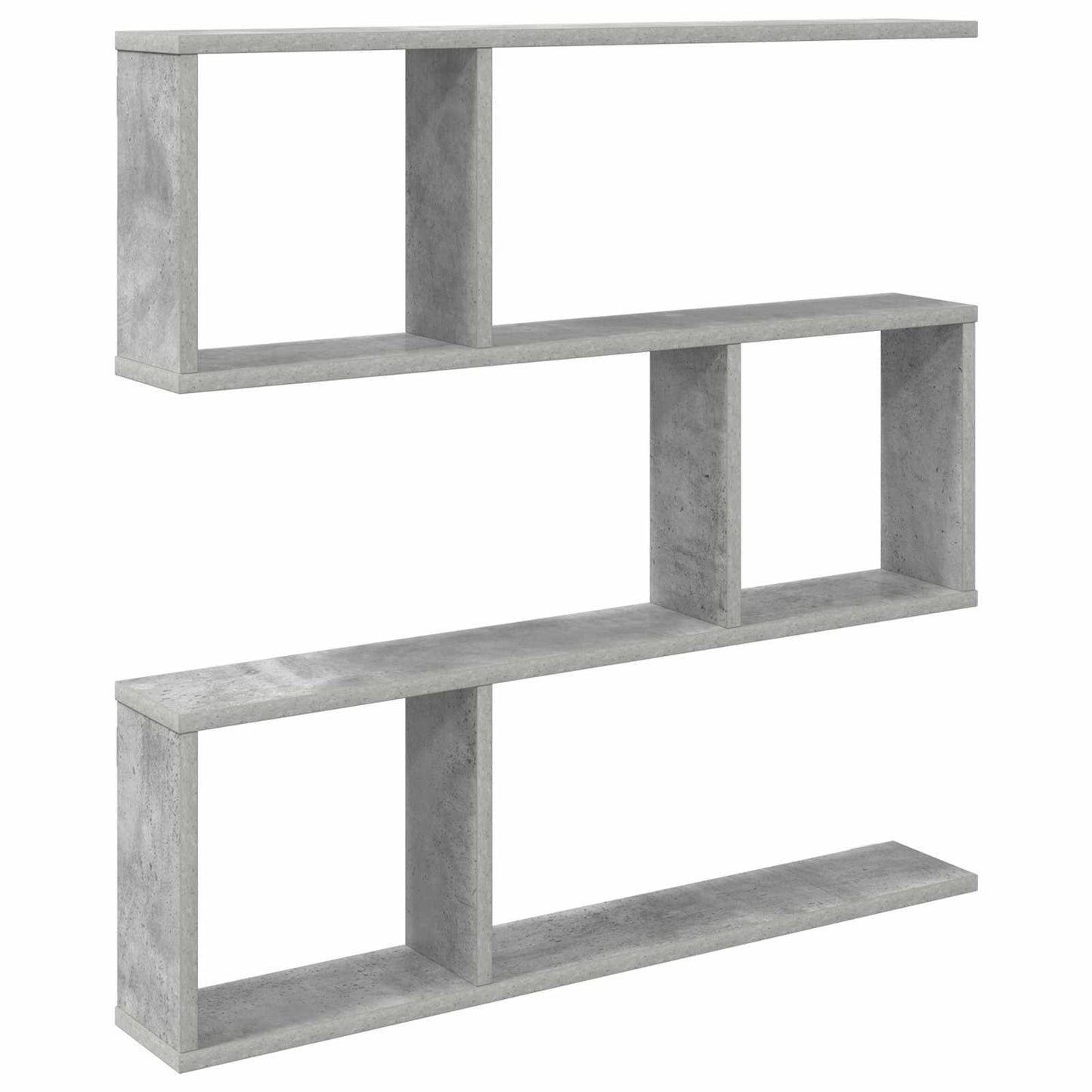 vidaXL Wall Shelf Concrete Grey 80 x 12 x 79.5 cm Engineered Wood
