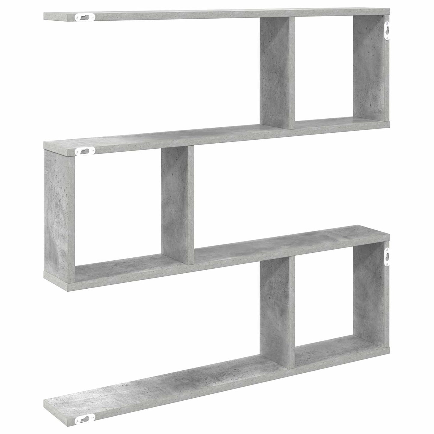 vidaXL Wall Shelf Concrete Grey 80 x 12 x 79.5 cm Engineered Wood