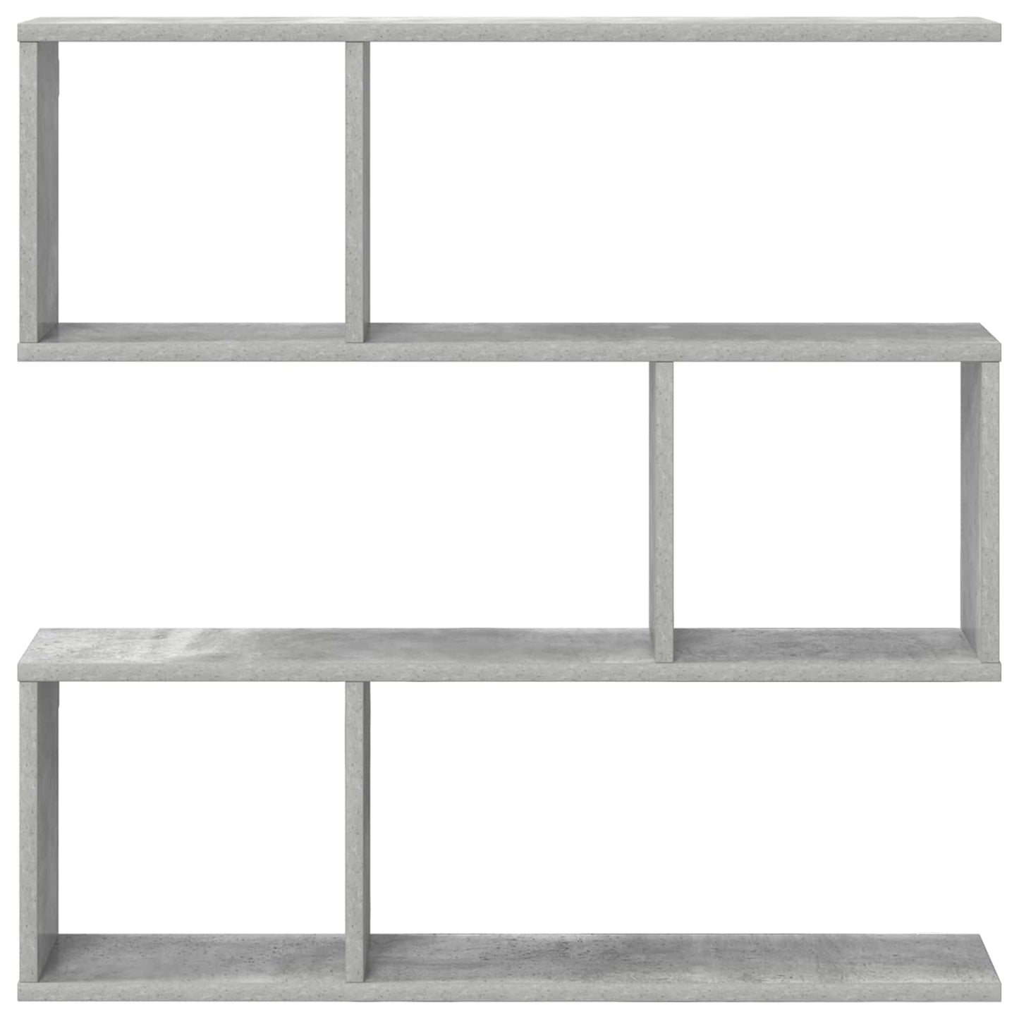 vidaXL Wall Shelf Concrete Grey 80 x 12 x 79.5 cm Engineered Wood