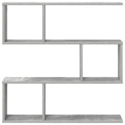 vidaXL Wall Shelf Concrete Grey 80 x 12 x 79.5 cm Engineered Wood