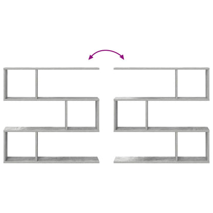 vidaXL Wall Shelf Concrete Grey 80 x 12 x 79.5 cm Engineered Wood