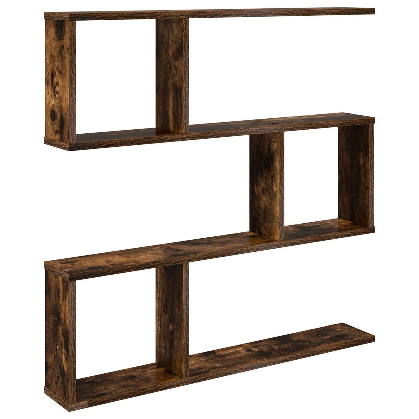vidaXL Wall Shelf Smoked Oak 80 x 12 x 79.5 cm Engineered Wood