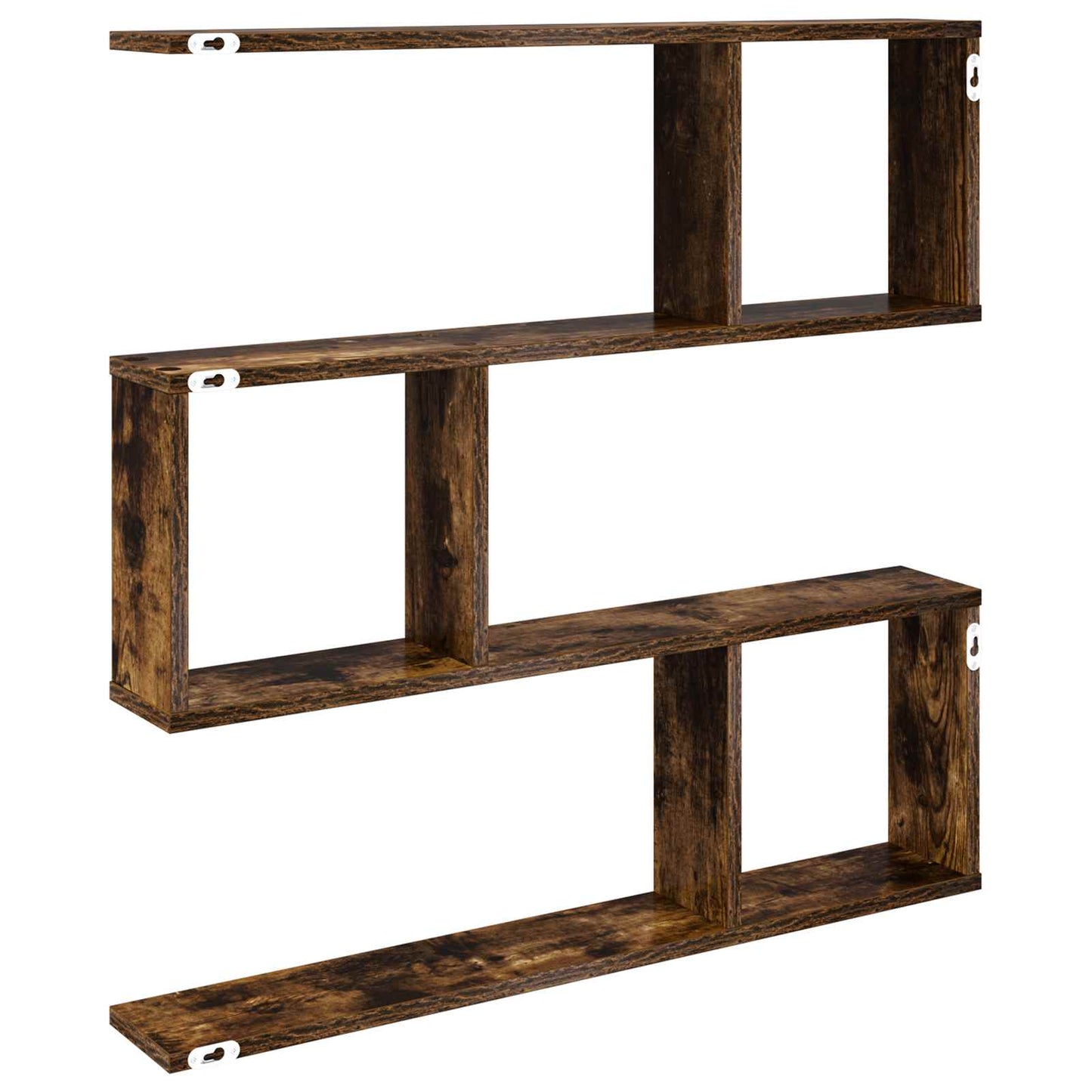 vidaXL Wall Shelf Smoked Oak 80 x 12 x 79.5 cm Engineered Wood