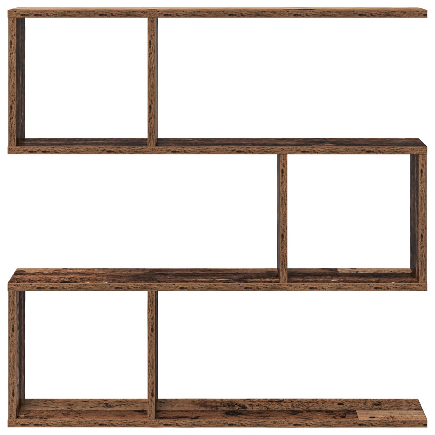 vidaXL Wall Shelf Old Wood 80 x 12 x 79.5 cm Engineered Wood