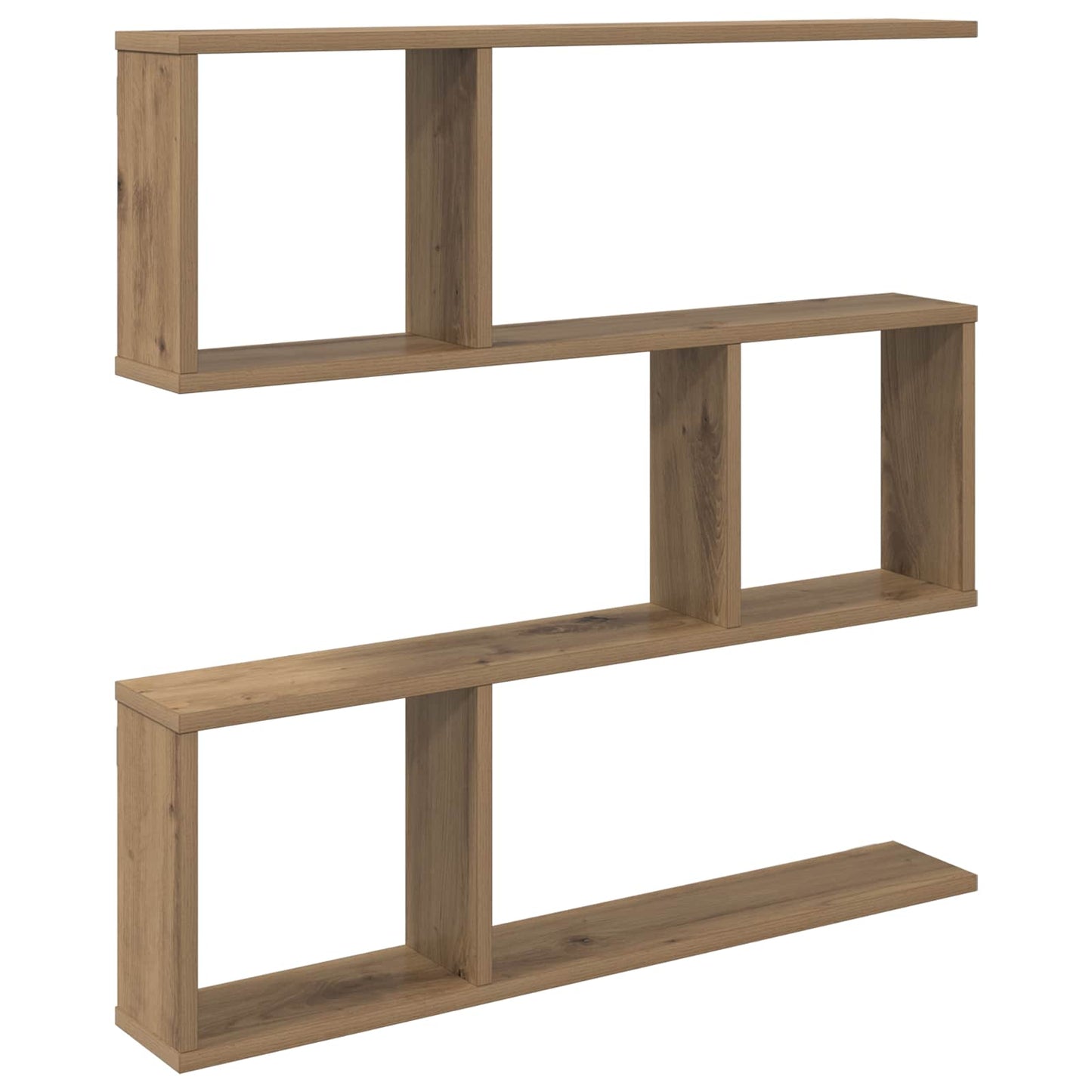 vidaXL Wall Shelf Artisan Oak 80 x 12 x 79.5 cm Engineered Wood