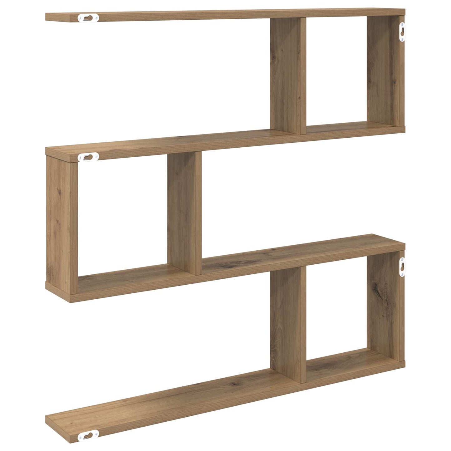 vidaXL Wall Shelf Artisan Oak 80 x 12 x 79.5 cm Engineered Wood