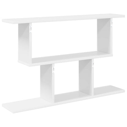 vidaXL Wall Shelf White 80 x 15 x 50.5 cm Engineered Wood