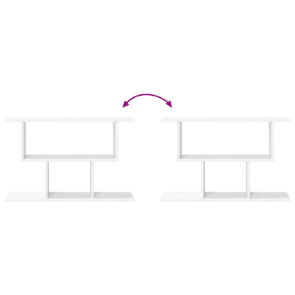 vidaXL Wall Shelf White 80 x 15 x 50.5 cm Engineered Wood