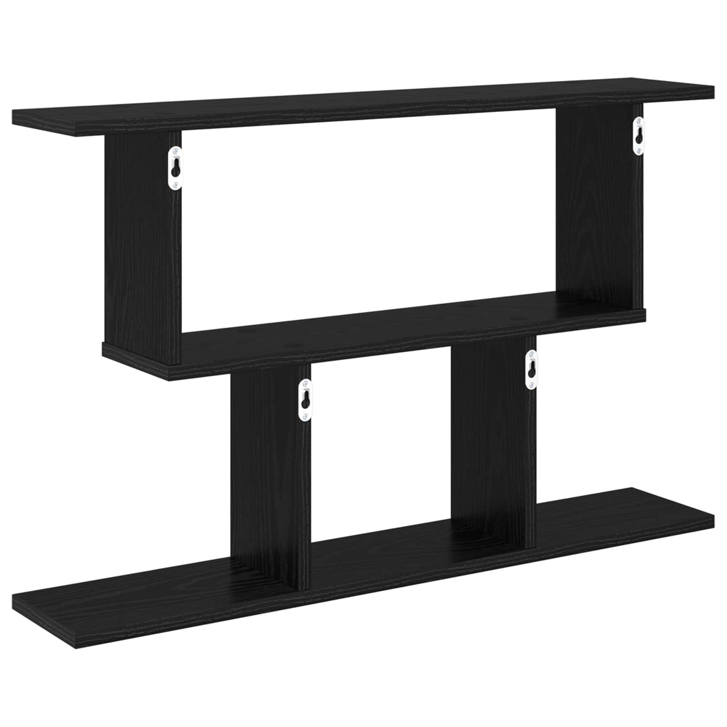 vidaXL Wall Shelf Black Oak 80 x 15 x 50.5 cm Engineered Wood