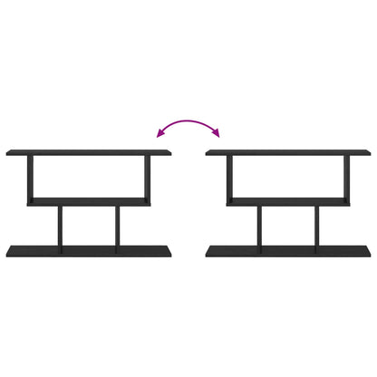 vidaXL Wall Shelf Black Oak 80 x 15 x 50.5 cm Engineered Wood