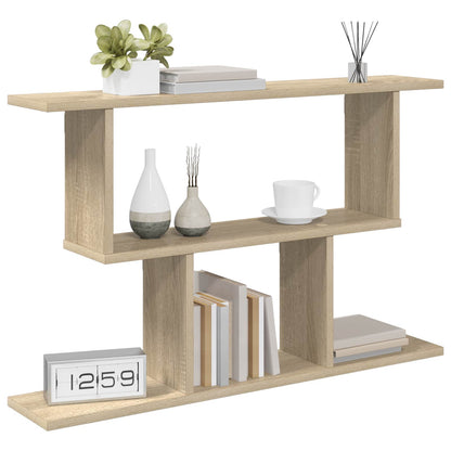 vidaXL Wall Shelf Sonoma Oak 80 x 15 x 50.5 cm Engineered Wood