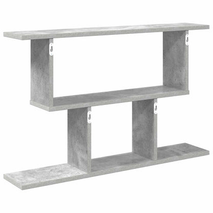 vidaXL Wall Shelf Concrete Grey 80 x 15 x 50.5 cm Engineered Wood