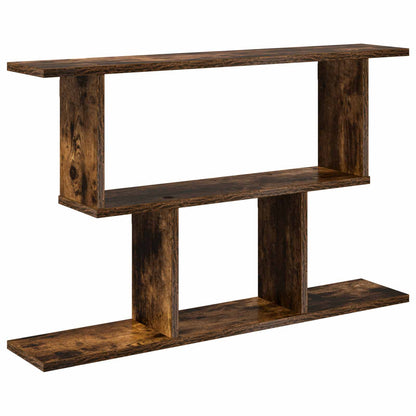 vidaXL Wall Shelf Smoked Oak 80 x 15 x 50.5 cm Engineered Wood