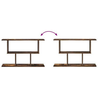 vidaXL Wall Shelf Smoked Oak 80 x 15 x 50.5 cm Engineered Wood