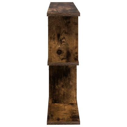 vidaXL Wall Shelf Smoked Oak 80 x 15 x 50.5 cm Engineered Wood