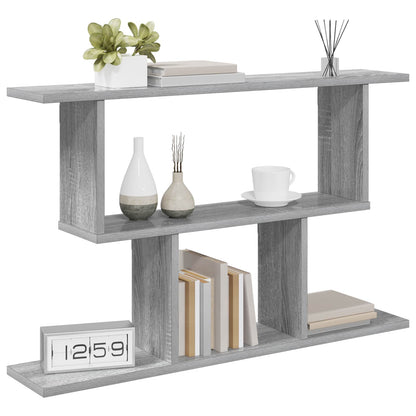 vidaXL Wall Shelf Grey Sonoma 80 x 15 x 50.5 cm Engineered Wood