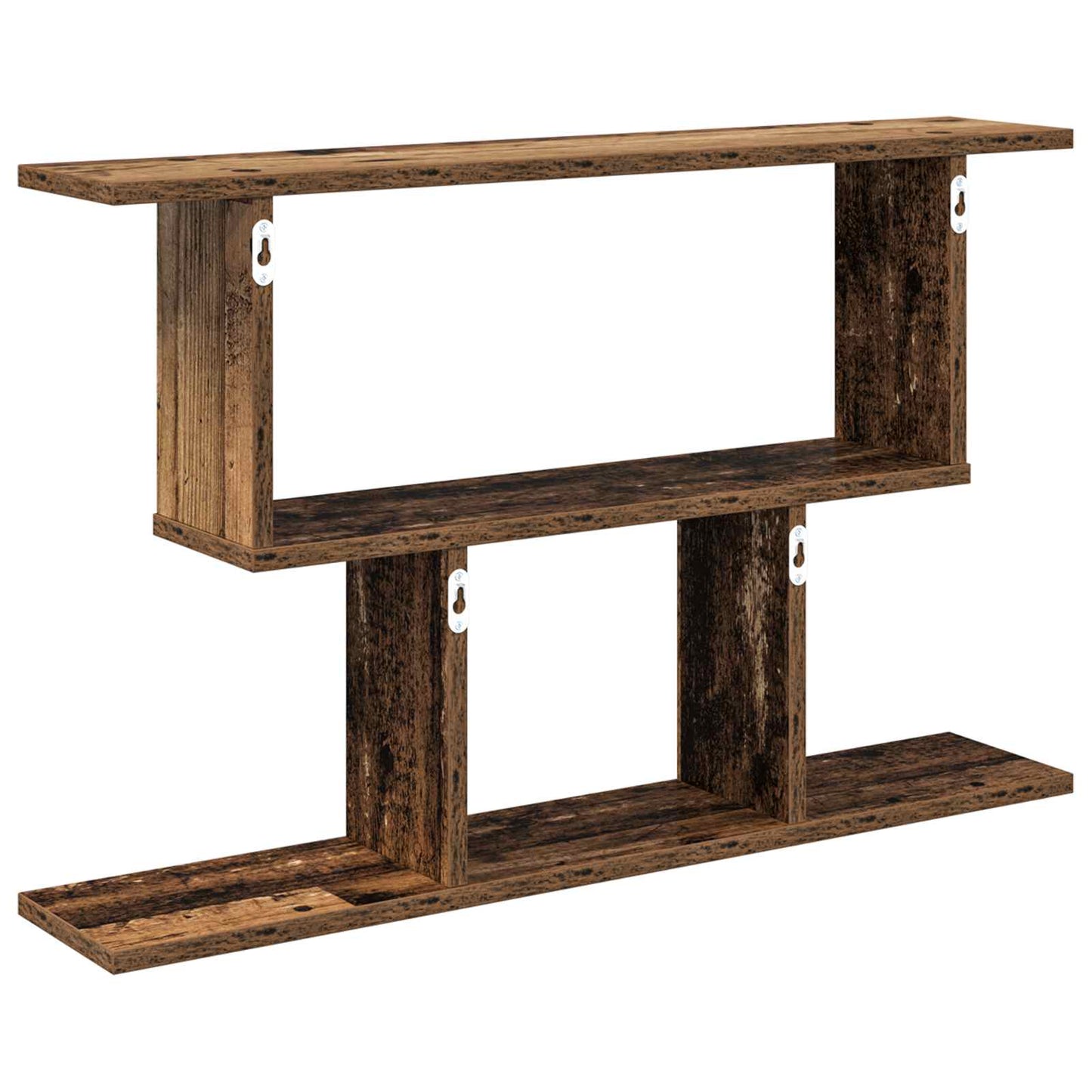 vidaXL Wall Shelf Old Wood 80 x 15 x 50.5 cm Engineered Wood