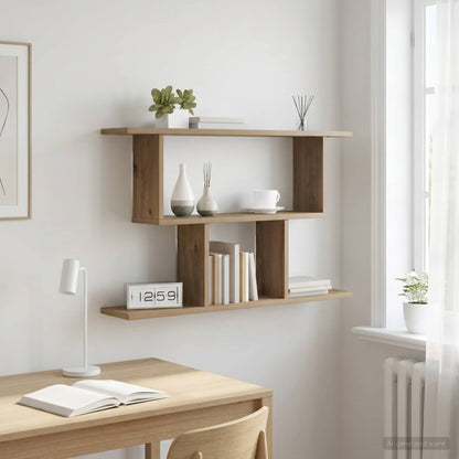 vidaXL Wall Shelf Artisan Oak 80 x 15 x 50.5 cm Engineered Wood