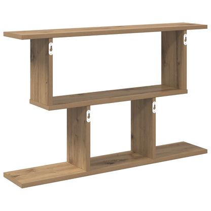 vidaXL Wall Shelf Artisan Oak 80 x 15 x 50.5 cm Engineered Wood