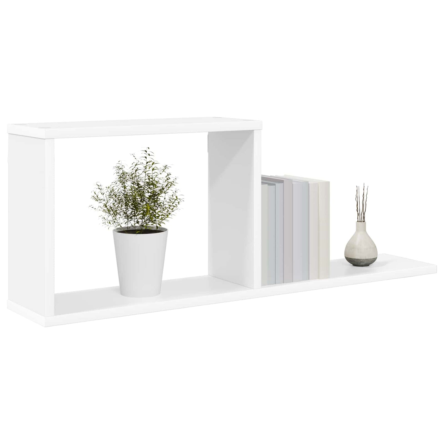 vidaXL Floating Shelves White 80 x 15 x 30 cm Engineered Wood