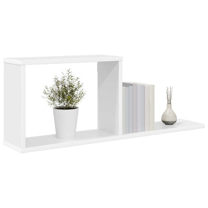 vidaXL Floating Shelves 2 pcs White 80 x 15 x 30 cm Engineered Wood
