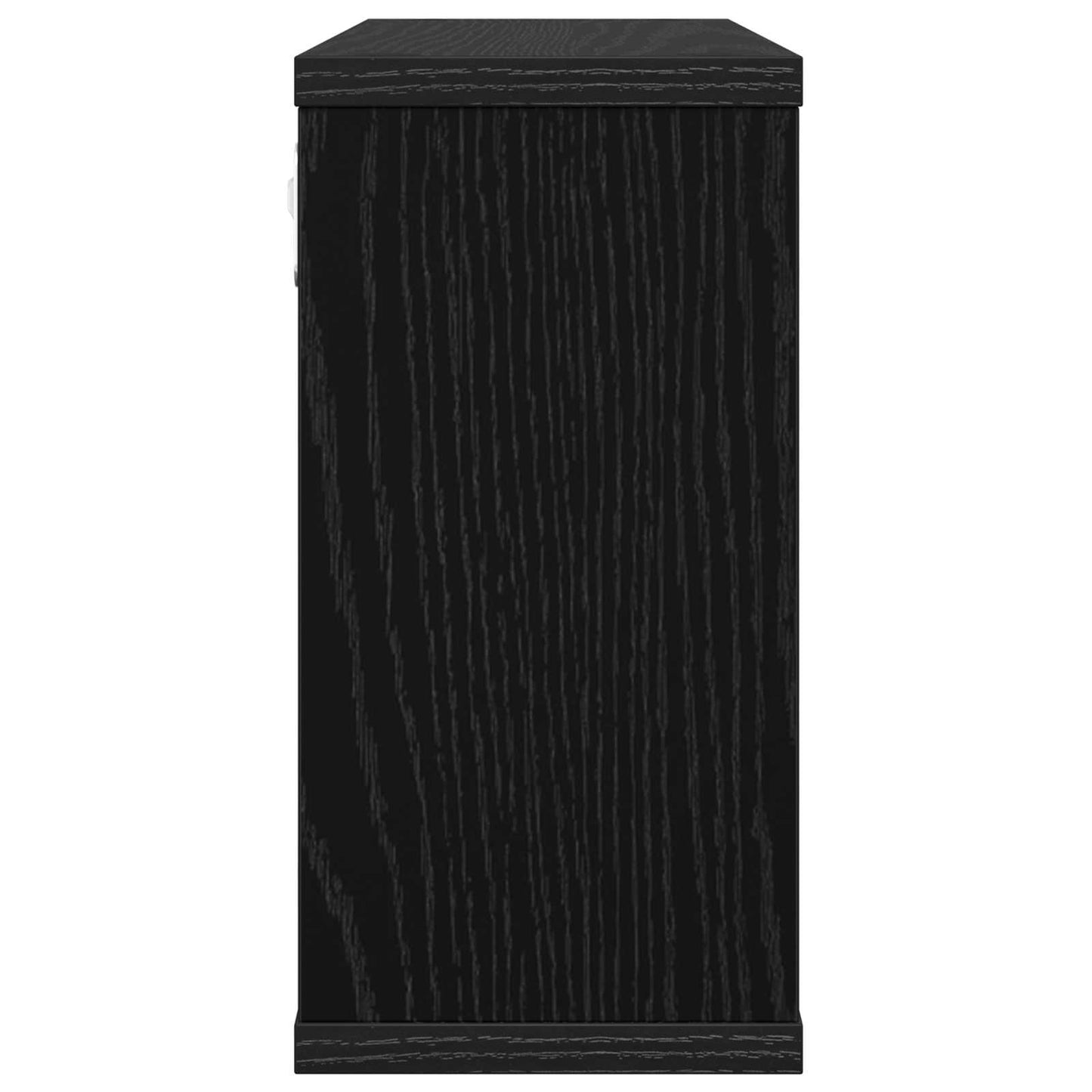 vidaXL Floating Shelves 2 pcs Black Oak 80 x 15 x 30 cm