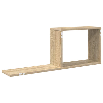 vidaXL Floating Shelves Sonoma Oak 80 x 15 x 30 cm Engineered Wood