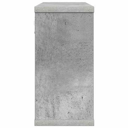 vidaXL Floating Shelves 2 pcs Concrete Grey 80 x 15 x 30 cm