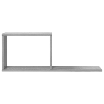 vidaXL Floating Shelves 2 pcs Grey Sonoma 80 x 15 x 30 cm