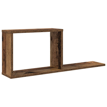 vidaXL Floating Shelves Old Wood 80 x 15 x 30 cm Engineered Wood