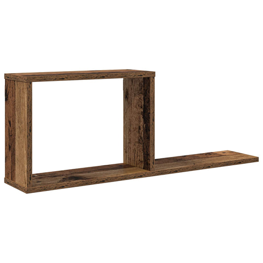 vidaXL Floating Shelves Old Wood 80 x 15 x 30 cm Engineered Wood