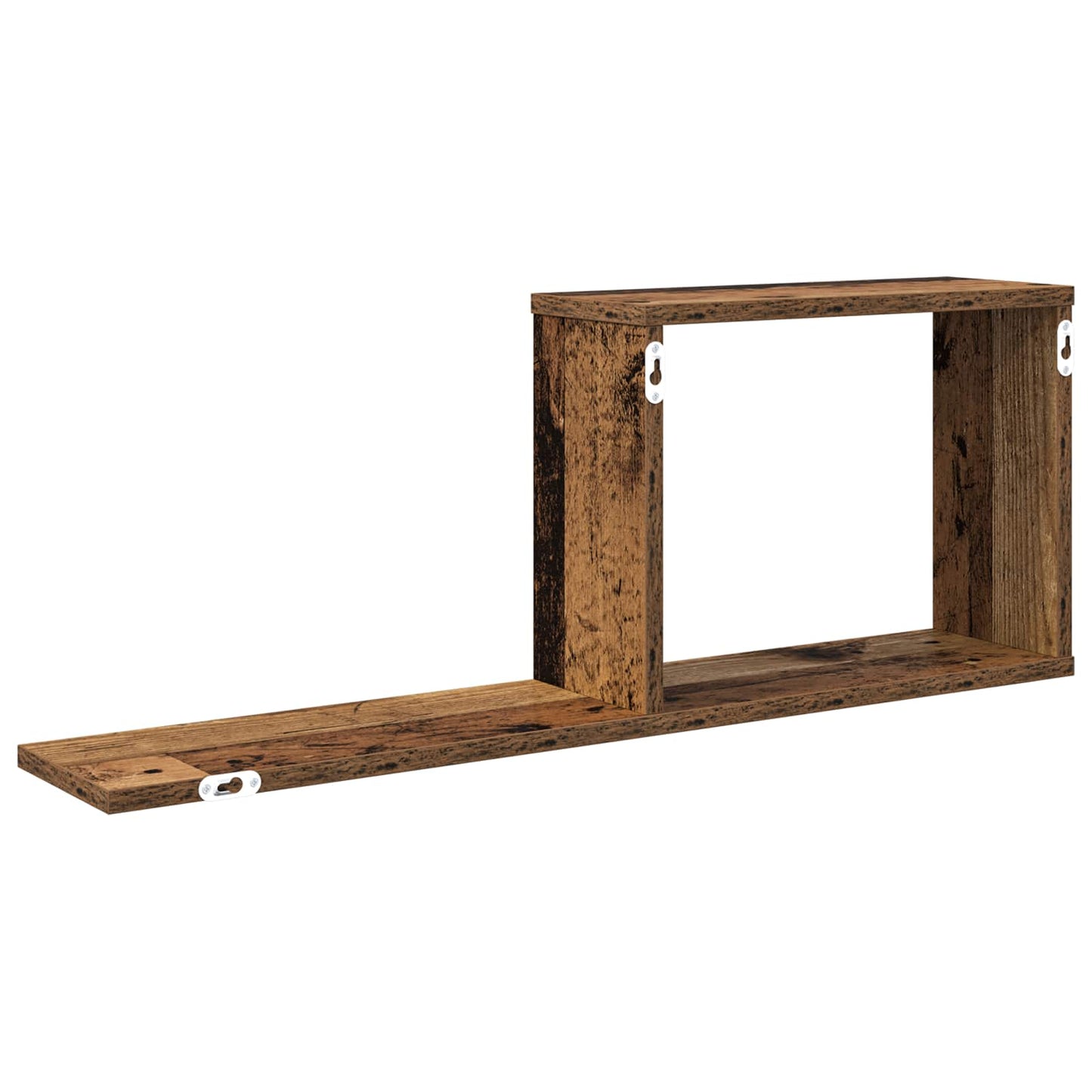 vidaXL Floating Shelves Old Wood 80 x 15 x 30 cm Engineered Wood