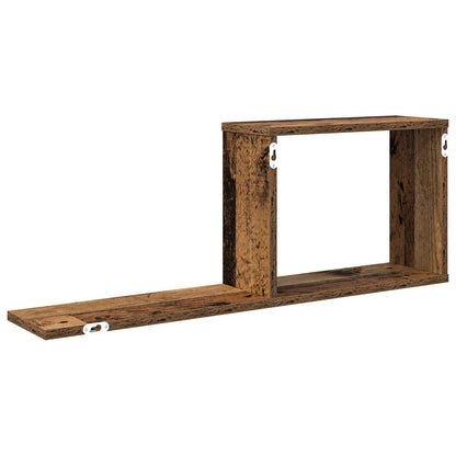 vidaXL Floating Shelves Old Wood 80 x 15 x 30 cm Engineered Wood