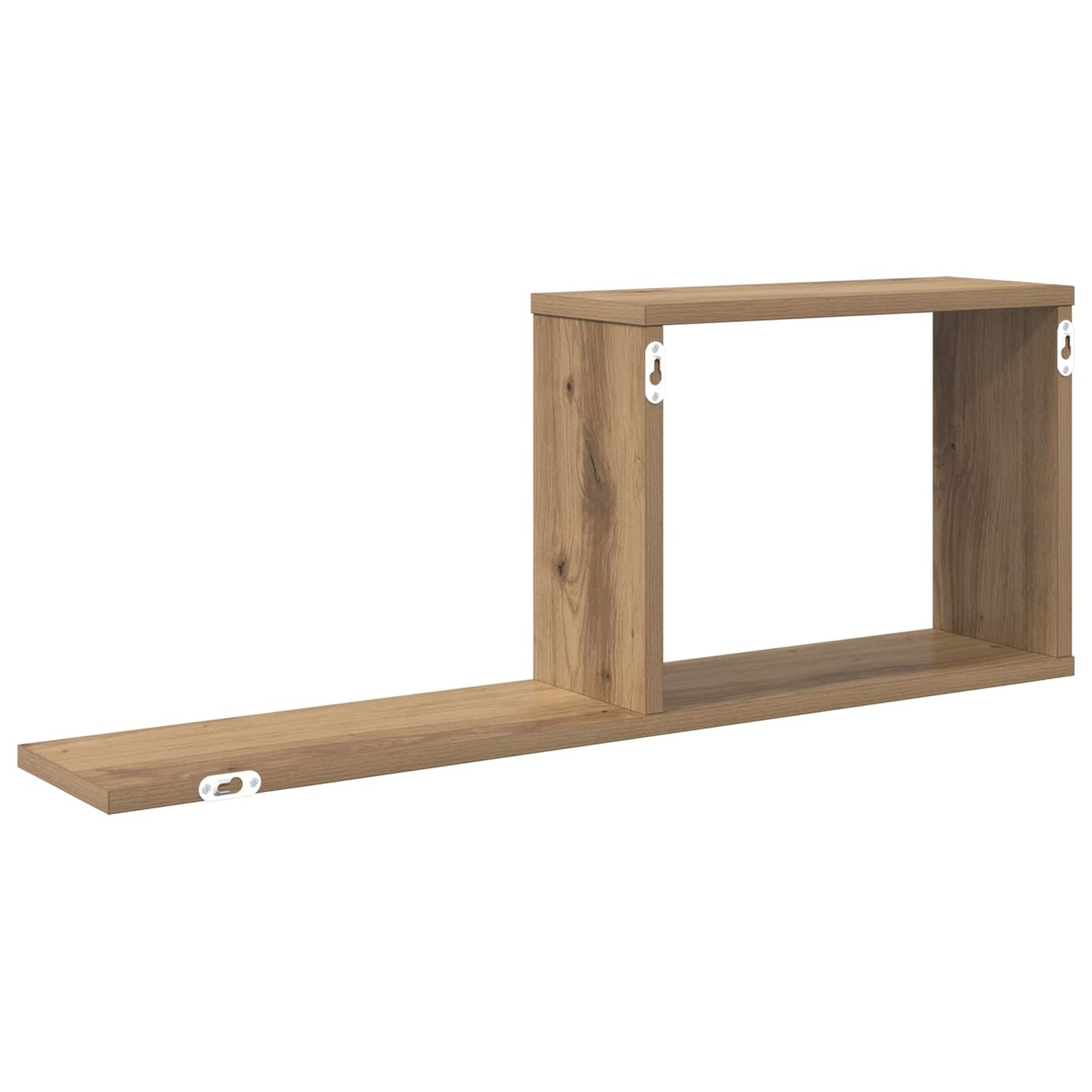 vidaXL Floating Shelves 2 pcs Artisan Oak 80 x 15 x 30 cm