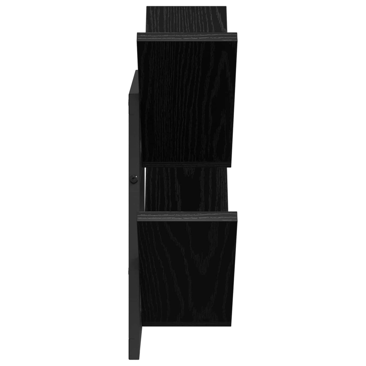 vidaXL Wall Floating Shelf 2 pcs Black Oak 43 x 15 x 47 cm